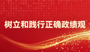树立和践行正确政绩观